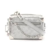 Louis Vuitton Vintage Pre-owned Laeder axelremsvskor Gray, Dam