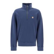 Maison Kitsuné Fox Head Patch Sweatshirt Blue, Herr