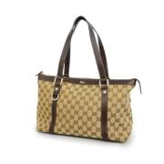 Gucci Vintage Pre-owned Canvas gucci-vskor Brown, Dam