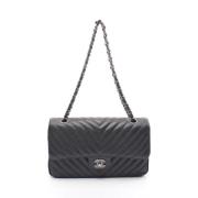 Chanel Vintage Pre-owned Tyg chanel-vskor Black, Dam