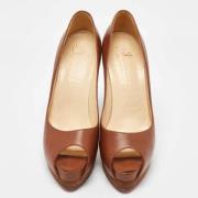 Christian Louboutin Pre-owned Pre-owned Laeder klackskor Brown, Dam