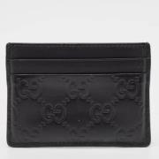 Gucci Vintage Pre-owned Laeder plnbcker Black, Herr