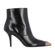 Pinko Svarta ankelboots med metall detalj Black, Dam