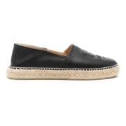 Kenzo Svart Slip-On Espadrillos Black, Dam