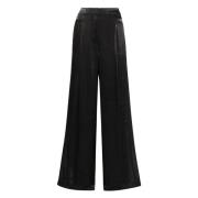 Michael Kors Iridescent Wide Leg Jeans i Svart Black, Dam