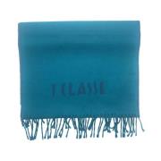 Alviero Martini 1a Classe Logoscarf i Klassisk Stil Blue, Dam