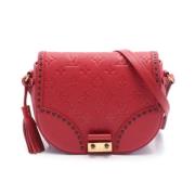 Louis Vuitton Vintage Pre-owned Canvas axelremsvskor Red, Dam