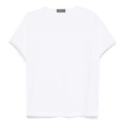 Lorena Antoniazzi Casual Vit Bomull Kortärmad T-shirt White, Dam