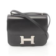 Hermès Vintage Pre-owned Tyg axelremsvskor Black, Dam