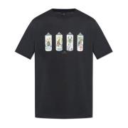 PS By Paul Smith Tryckt T-shirt Black, Herr