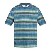 PS By Paul Smith Mönstrad T-shirt Blue, Herr