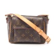 Louis Vuitton Vintage Pre-owned Canvas axelremsvskor Brown, Dam