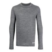 Jil Sander Grå T-shirt i ren ull Gray, Herr