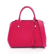 Louis Vuitton Vintage Pre-owned Laeder handvskor Red, Dam