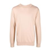 Jil Sander Beige Ull Casual Sweater Beige, Herr