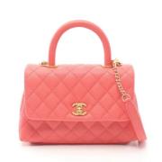 Chanel Vintage Pre-owned Tyg chanel-vskor Pink, Dam