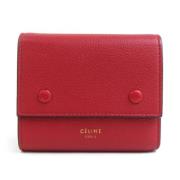 Celine Vintage Pre-owned Laeder plnbcker Red, Dam