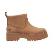 Timberland Varmfodrad Mid Boot Vete Nubuck Brown, Dam