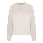 Msgm Vita Sweatshirts för Kvinnor Aw23 White, Dam