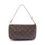 Louis Vuitton Vintage Pre-owned Canvas handvskor Brown, Dam