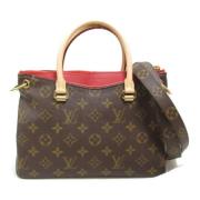 Louis Vuitton Vintage Pre-owned Canvas axelremsvskor Brown, Dam