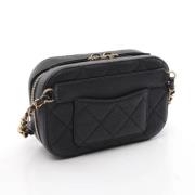 Chanel Vintage Pre-owned Tyg chanel-vskor Black, Dam