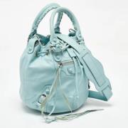 Balenciaga Vintage Pre-owned Tyg handvskor Blue, Dam