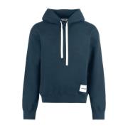 Jil Sander Bomull Hoodie Blue, Herr