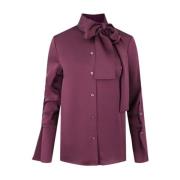 Simkhai Elegant Lila Blus med Slips Purple, Dam