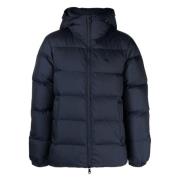 J.Lindeberg Blå Puffer Dunjacka Casual Stil Blue, Herr