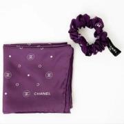 Chanel Vintage Pre-owned Silke sjalar Purple, Dam