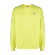 Diesel Gul Casual Sweatshirt med huva Yellow, Herr