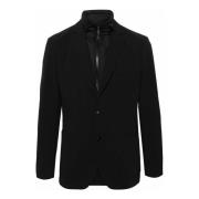 Hugo Boss Svart Blazer med Knappstängning Black, Herr