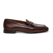 Santoni Läder Loafer Brown, Herr