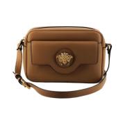 Versace Elegant Brun Läder Kameraväska Axelväska Brown, Dam