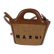 Marni Tropicalia Micro Väska Brown, Dam