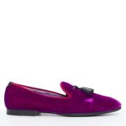 Tom Ford Pre-owned Pre-owned Sammet lgskor Purple, Herr