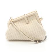 Fendi Vintage Pre-owned Laeder fendi-vskor White, Dam