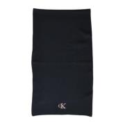 Calvin Klein Broderad Monogram Scarf Höst/Vinter Black, Dam