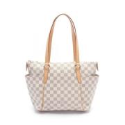 Louis Vuitton Vintage Pre-owned Tyg axelremsvskor White, Dam