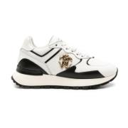 Roberto Cavalli Vita Läder Casual Sneakers White, Dam