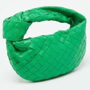 Bottega Veneta Vintage Pre-owned Laeder handvskor Green, Dam