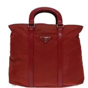 Prada Vintage Pre-owned Tyg prada-vskor Red, Dam