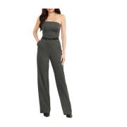 Guess Grå Jumpsuit med Raka Ben Gray, Dam