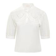 See by Chloé Elegant Spetsblus White, Dam