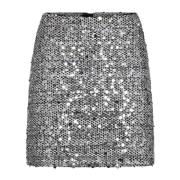 Co'Couture Bouclecc Sequin Minikjol Gray, Dam