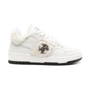 Roberto Cavalli Vita Läder Casual Trainers Sneakers White, Dam