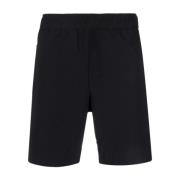 Vince Casual Svarta Polyester Shorts Black, Herr