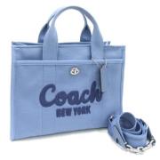 Coach Pre-owned Pre-owned Canvas handvskor Blue, Dam