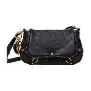 Juicy Couture Nitar klaff axelväska med lock Black, Dam